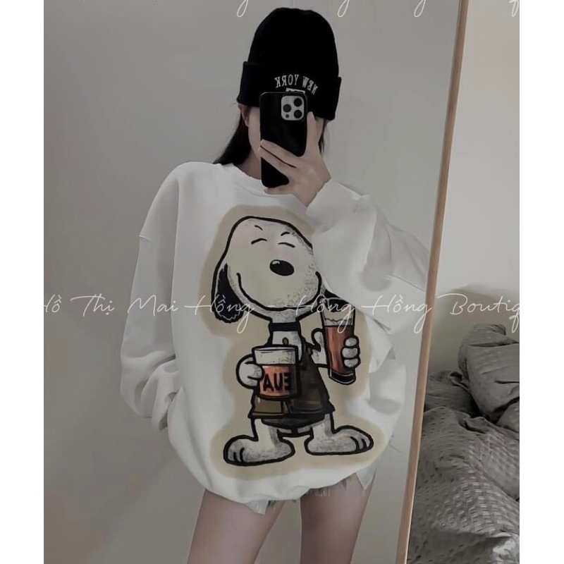 Áo Nỉ Sweater QCl1 In Hình form rộng dài tay freesize 40kg_65kg hot hít đẹp xuất sắc