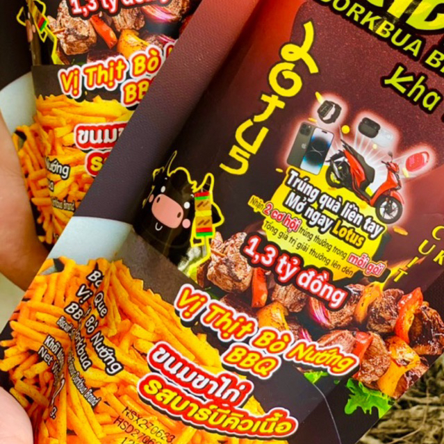 Snack Tăm Thái Đủ vị 62g Ăn Vặt Tiểu Muội