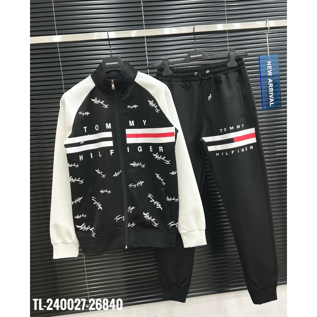 🔥Hot🔥Bộ nỉ Tommy áo khoác in chữ ký thiết kế hot trend Nam Nữ Thu Đông 2023