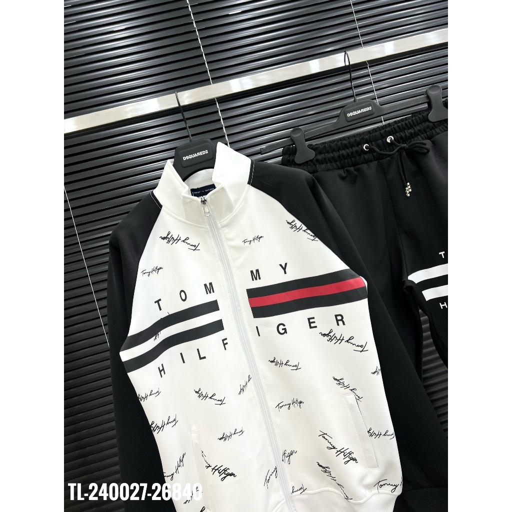 🔥Hot🔥Bộ nỉ Tommy áo khoác in chữ ký thiết kế hot trend Nam Nữ Thu Đông 2023