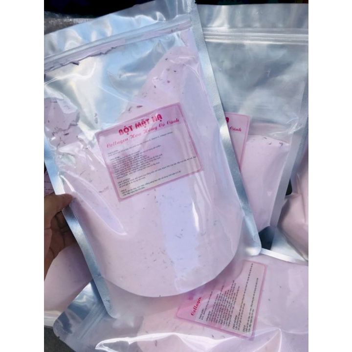 Bột Mặt Nạ Collagen Hoa Hồng Tươi Cao Cấp Cho Spa