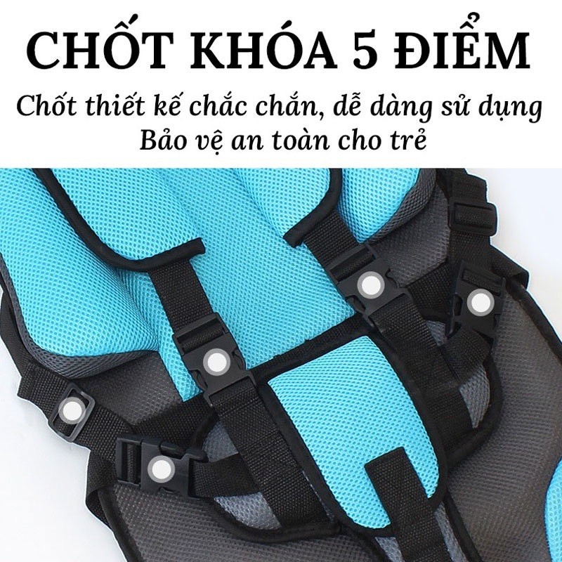 Ghế ô tô cho bé ⚡️𝐅𝐑𝐄𝐄 𝐒𝐇𝐈𝐏⚡️ Đai an toàn cho bé - Yên tâm mỗi chuyến đi - Đủ màu !