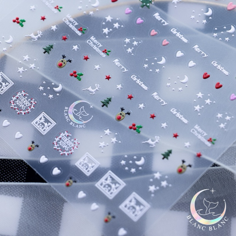 Blanc Blanc - Sticker nails Noel, giáng sinh