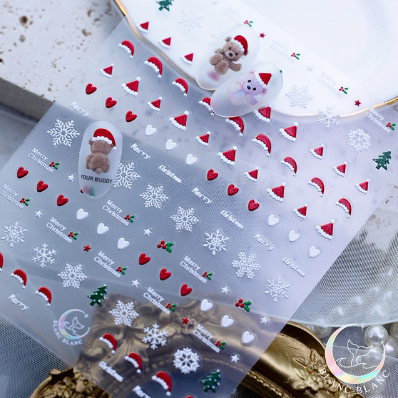 Blanc Blanc - Sticker nails Noel, giáng sinh