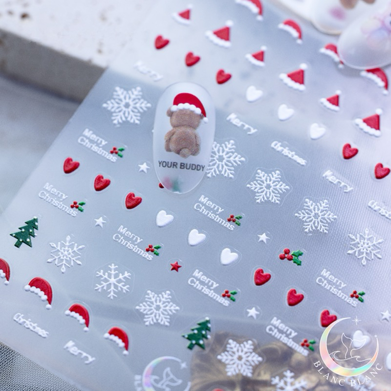 Blanc Blanc - Sticker nails Noel, giáng sinh