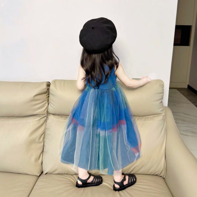 Đầm váy ren công chúa 3 tầng cao cấp haivanco bé gái từ 10 đến 40 kg mềm mại và thoáng mát đi chơi đi tiệc đều đẹp