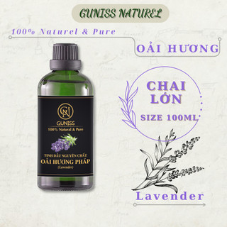 Tinh Dầu Oải Hương  Guniss 100ML | Thiên Nhiên, Nguyên Chất 100%, Có Kiểm Định COA | Khuếch Tán, Xông Phòng, Đuổi Muỗi.