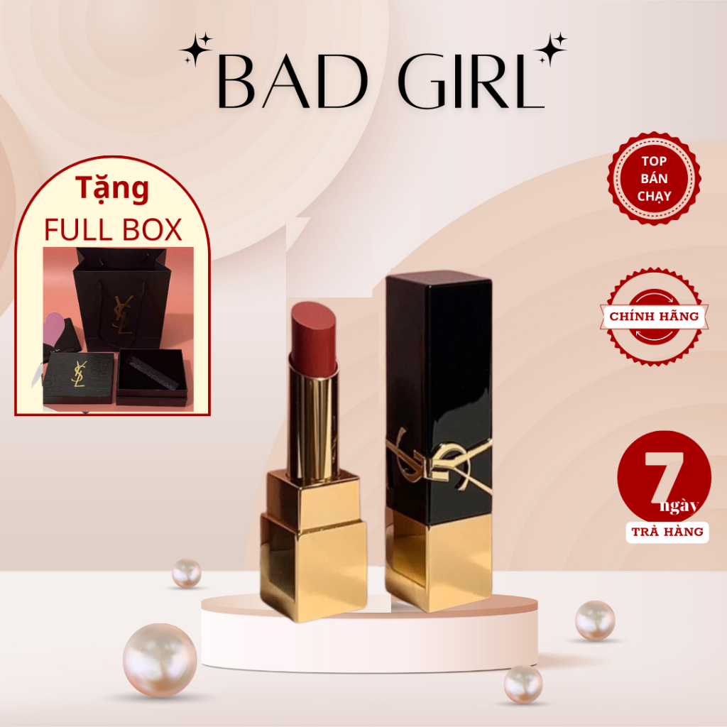 Son thỏi YSL Rouge Pur Couture Lipstick chính hãng cao cấp Bad Girl