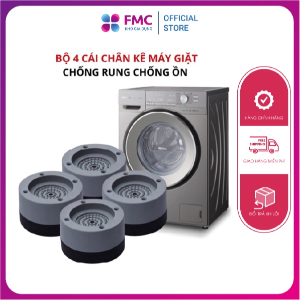 Combo 4 Chân Máy Giặt Chống Ồn Chống Rung, Đế Chống Rung Máy Giặt