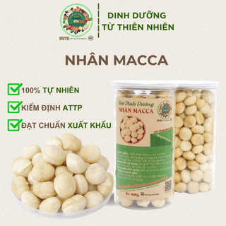 Nhân macca nguyên hạt ta healthy food - hạt macca tách vỏ nguyên vị thơm ngon giòn rụm, không chất bảo quản hũ 500g