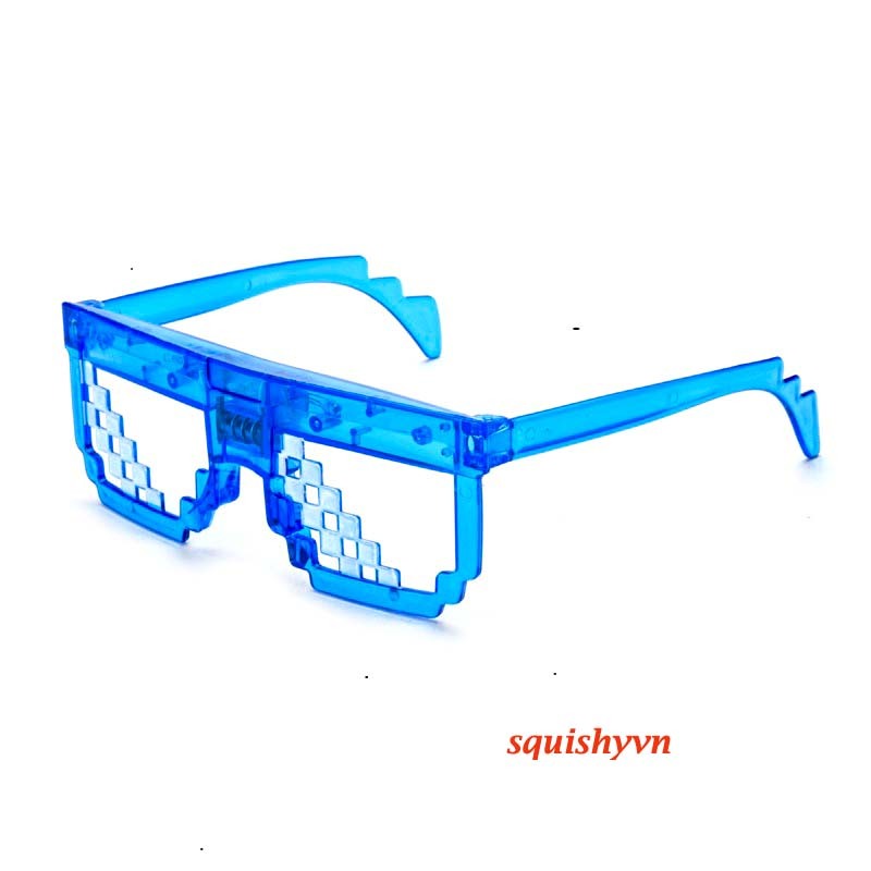 Kính thuglife phát sáng, kính thuglite 6 chấm, 3 chấm độc đáo kính đèn led kính nobita kính thầy bói