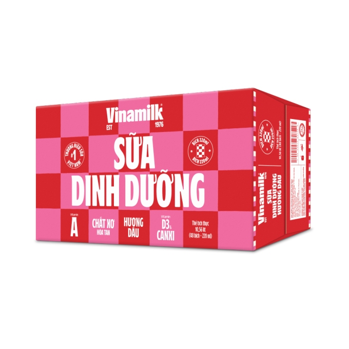 Thùng 48 bich sữa dinh dưỡng vinamilk bịch 220ml