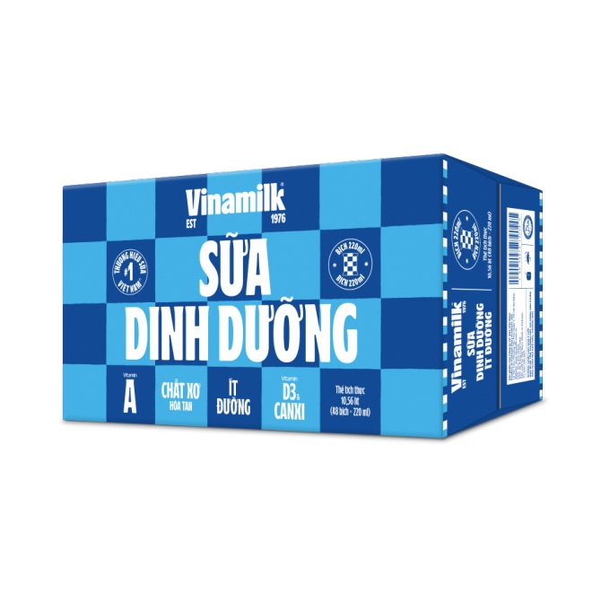 Thùng 48 bich sữa dinh dưỡng vinamilk bịch 220ml