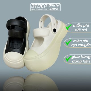 3TDEP - sục nữ form bè, thời trang hàn quốc, đế cao 4cm, chuẩn size