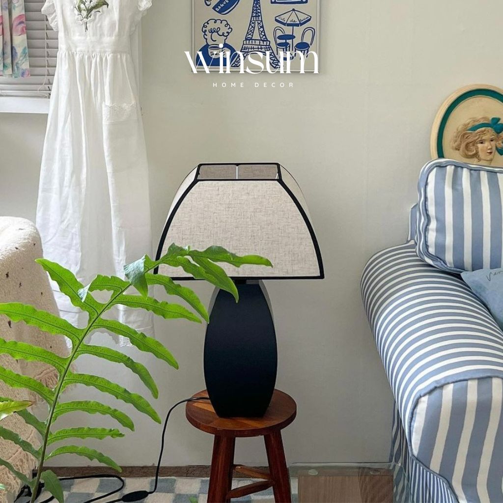 Đèn bàn phong cách cổ điển decor phòng ngủ, studio - winsum.decor