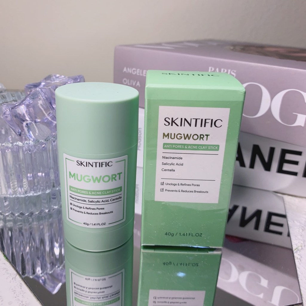 Thanh Lăn Mặt Nạ Đất Sét Skintific Ngải Cứu Giảm Mụn 40g Acne Clay Stick - Miss Xinh