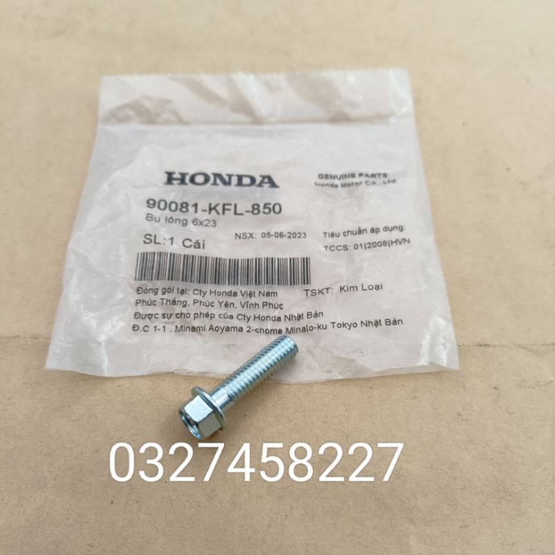 Ốc nối lòng, hơi xi lanh xe DREAM, WAVE, FUTURE... zin bu lông 6x23