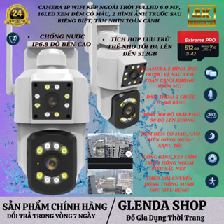  Camera IP Wifi Ngoài Trời ICAM365 2 Mắt Độc Lập FULLHD 4K 6.0MP Góc Rộng Cảm Biến Chuyển Động 360 Xem Đêm Có Màu 