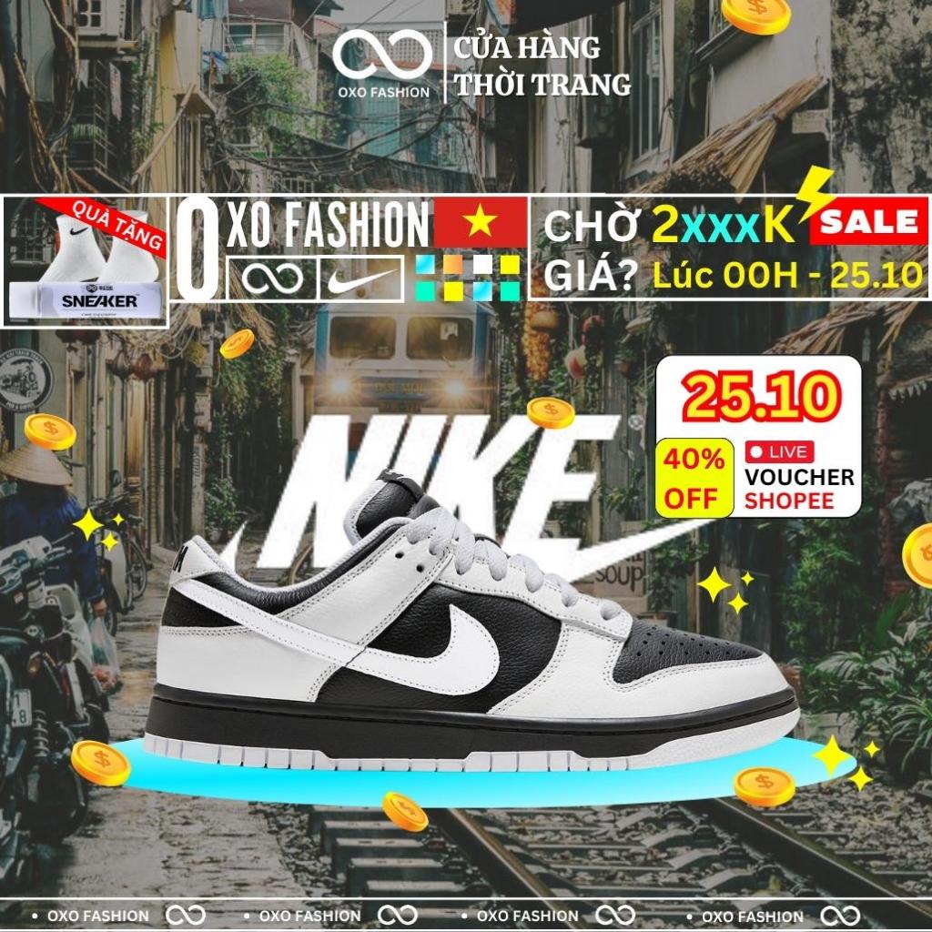Giày Air Dunk Low Retro Reverse Panda FD9064-011 chính hãng cho nam nữ fullbox OXO FASHION