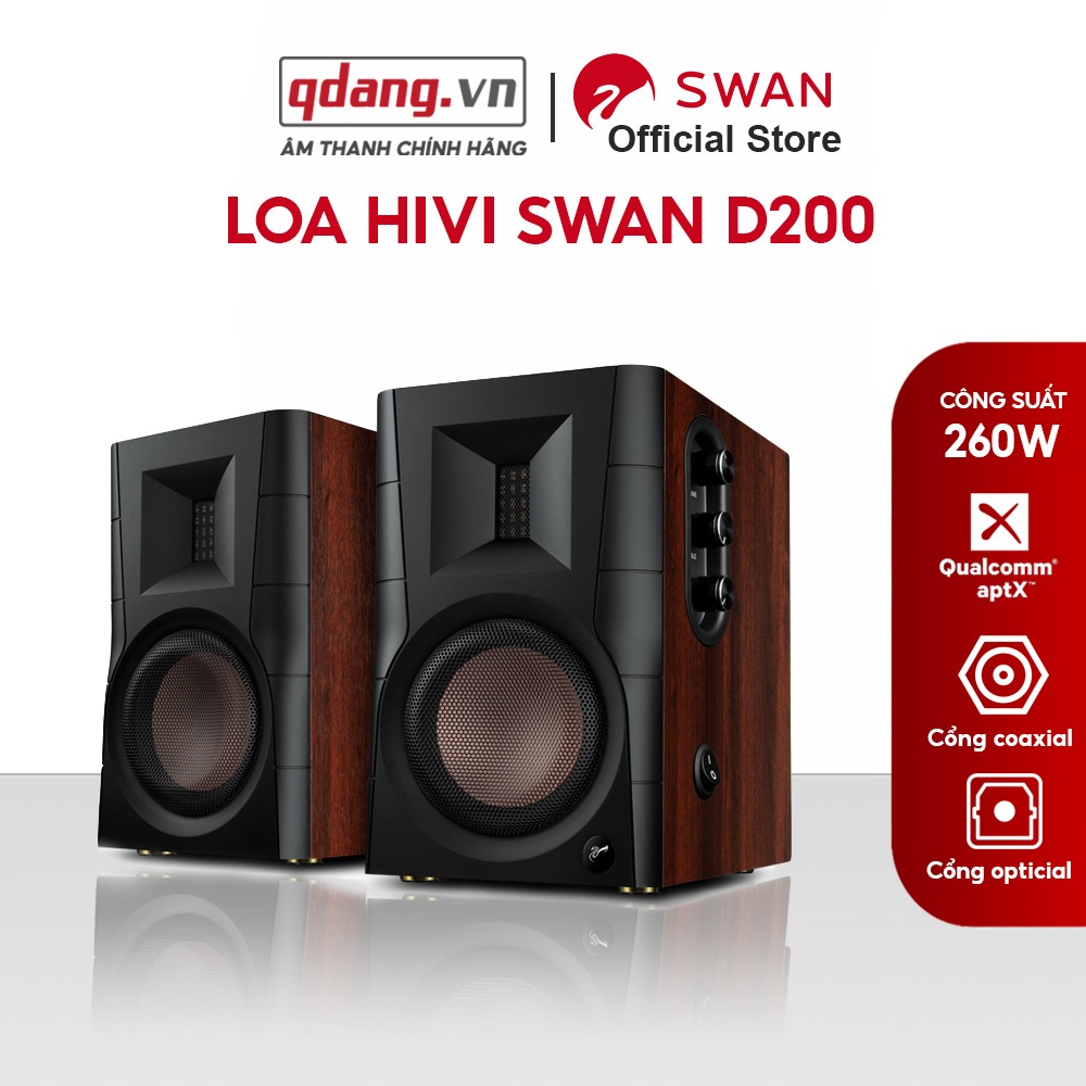 Loa HIVI SWAN D200 - Bản quốc tế chính hãng - Công suất 260w RMS