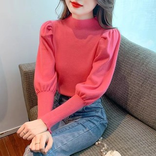 Áo len nữ kiểu Hàn Quốc - Áo len bồng tay dài - Danangsale