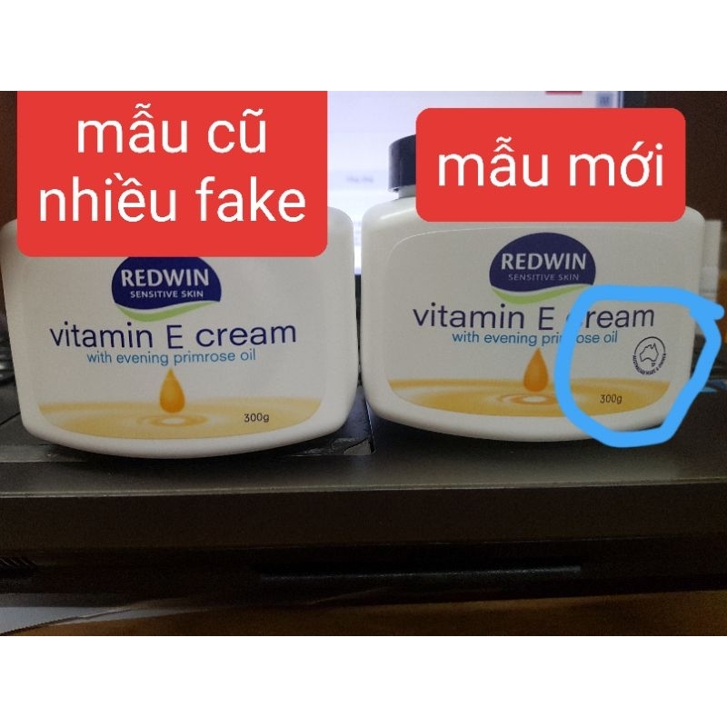 [Phân biệt Auth - Fake] Mẫu mới Kem dưỡng Redwin Vitamin E Cream 300g Úc chính hãng