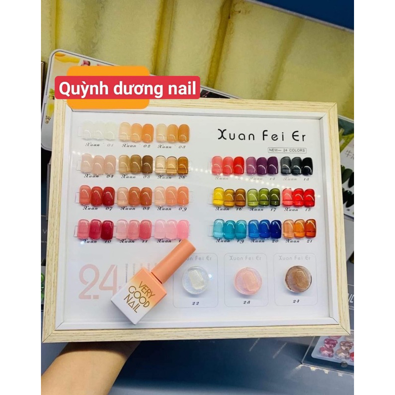 Sét sơn thạch 24 chai 15ml tặng bảng màu đi kèm