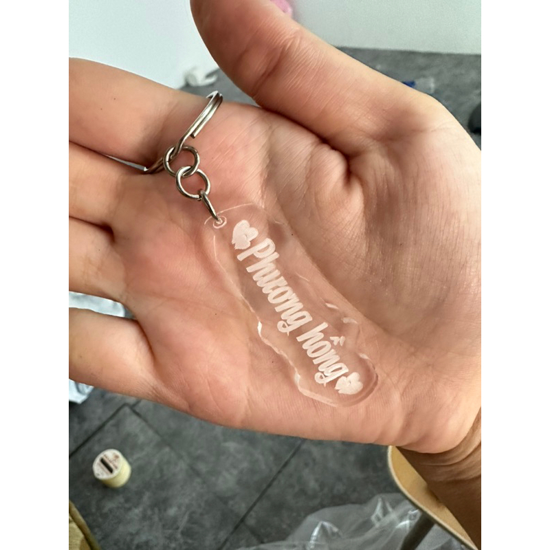 Móc khóa   - Miễn phí khắc theo yêu cầu | Móc khóa khắc tên, câu chữ theo yêu cầu, hình đôi, quà tặng