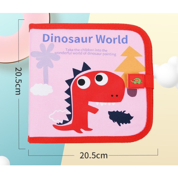 Sổ vẽ tự xoá graffiti, Sổ vẽ tự xoá phát sáng cho bé Combo kèm 12 bút và bông lau - Thepooh