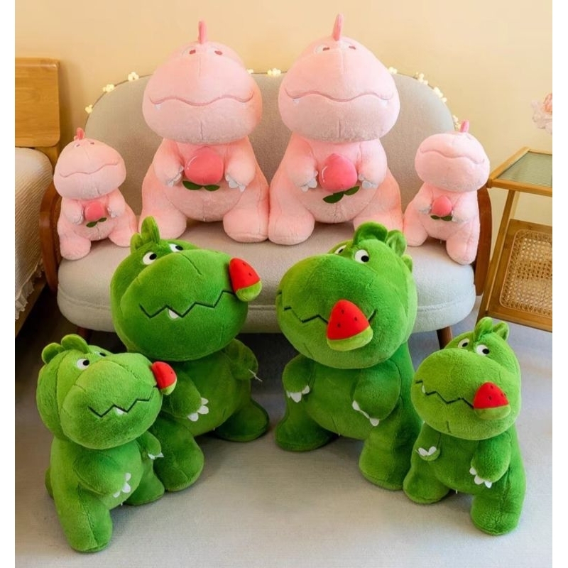 Gấu bông ❤️ Khủng long ❤️ Khủng long dưa hấu hàng nhập cao cấp bông mịn tròn siêu dễ thương !! FREE GÓI QUÀ
