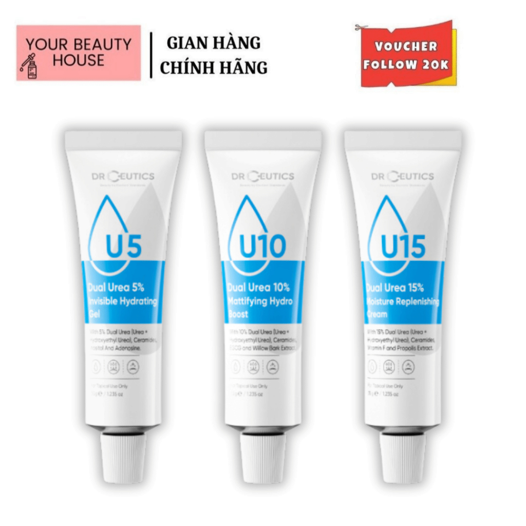 Kem Dưỡng Ẩm Sâu Phục Hồi Da DrCeutics Dual Urea - 35g