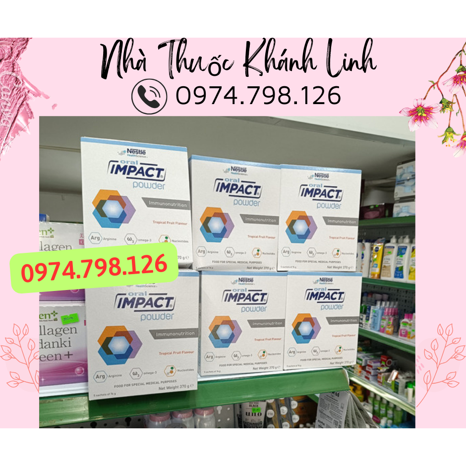 🌺 Sữa 𝐎𝐑𝐀𝐋 𝐈𝐌𝐏𝐀𝐂𝐓 POWDER- Dinh dưỡng y học CHO BỆNH NHÂN UNG THƯ, TRƯỚC VÀ SAU PHẪU THUẬT Oral Impact Powder 370g