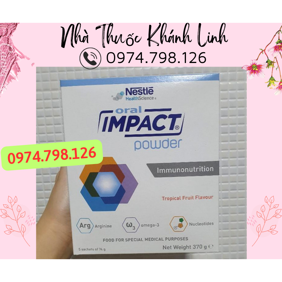 🌺 Sữa 𝐎𝐑𝐀𝐋 𝐈𝐌𝐏𝐀𝐂𝐓 POWDER- Dinh dưỡng y học CHO BỆNH NHÂN UNG THƯ, TRƯỚC VÀ SAU PHẪU THUẬT Oral Impact Powder 370g