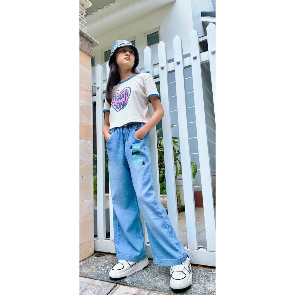014286 Áo thun croptop bé gái , đi học đi chơi bé gái