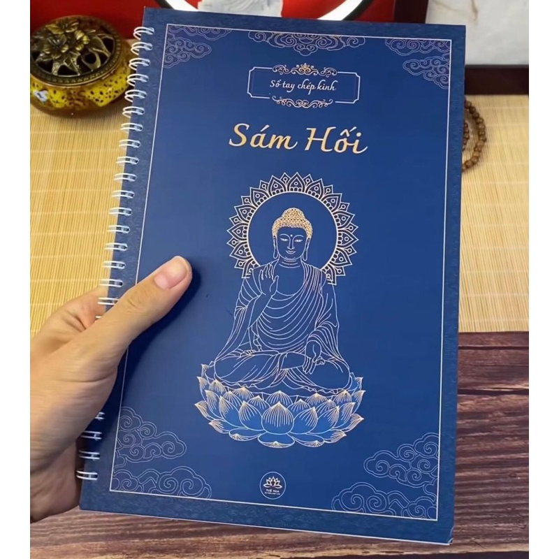 Vở chép Kinh sám hối in mờ