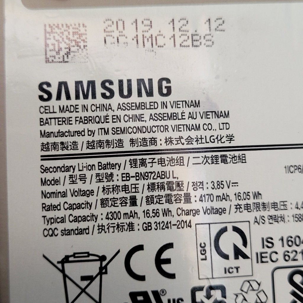 Pin  dành cho Samsung Note 10+ / Note 10 Plus pin zin tháo máy chính hãng