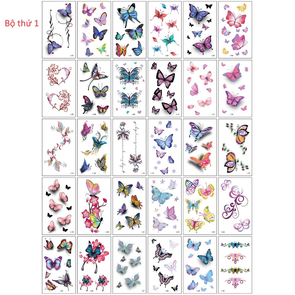 Bộ hình xăm của khách