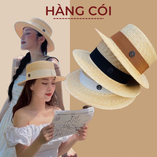 Nón cói mũ cói đi biển chữ M hàng cao cấp dáng gaucho cực sang-Hàng Cói