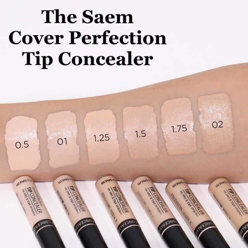 Kem Che Khuyết Điểm The Saem Cover Perfection Tip Concealer SPF28 PA+ 6.5g