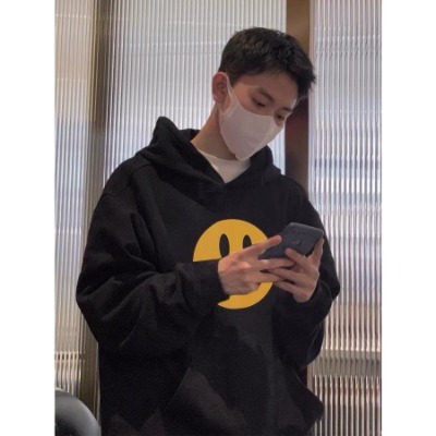 Áo hoodie nam nữ Dew mặt cười form rộng áo khoác hoodie