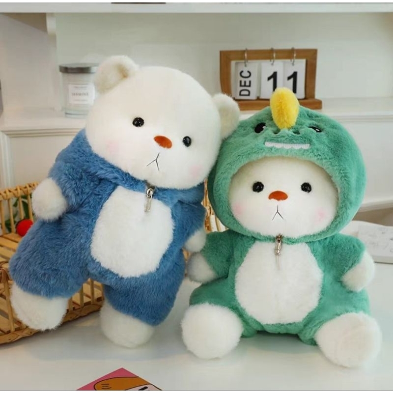 Gấu bông ❤️ Teddy lena mặc áo khoác  ❤️ Hàng nhập cao cấp bông mịn tròn way siêu dễ thương !! FREE GÓI QUÀ