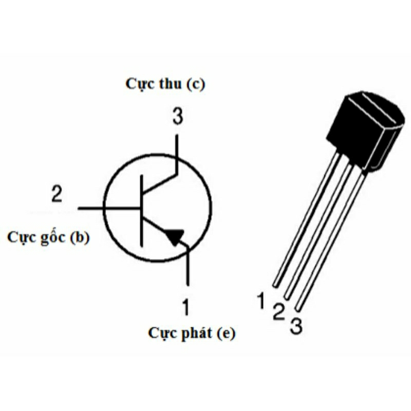10 con Transistor 2N5401 2N5551 5401 5551 chân thẳng