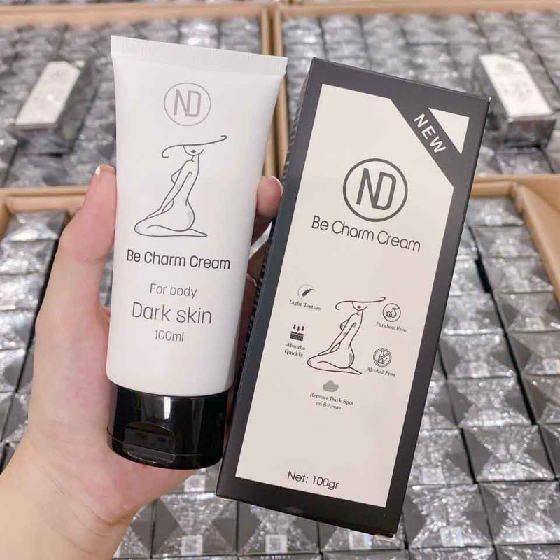 Thâm mông Be Charm Cream giảm thâm body nách mông bẹn đầu gối khuỷu tay nhũ hoa giảm thâm mụn mông