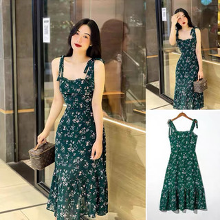 Váy maxi,váy hoa nhí hai dây EMMYSHOP