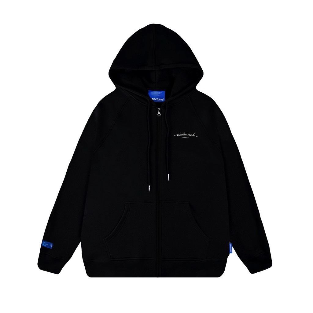 Áo Hoodie Zip Signature Basic Nỉ bông Cotton 100% Unisex Local Brand