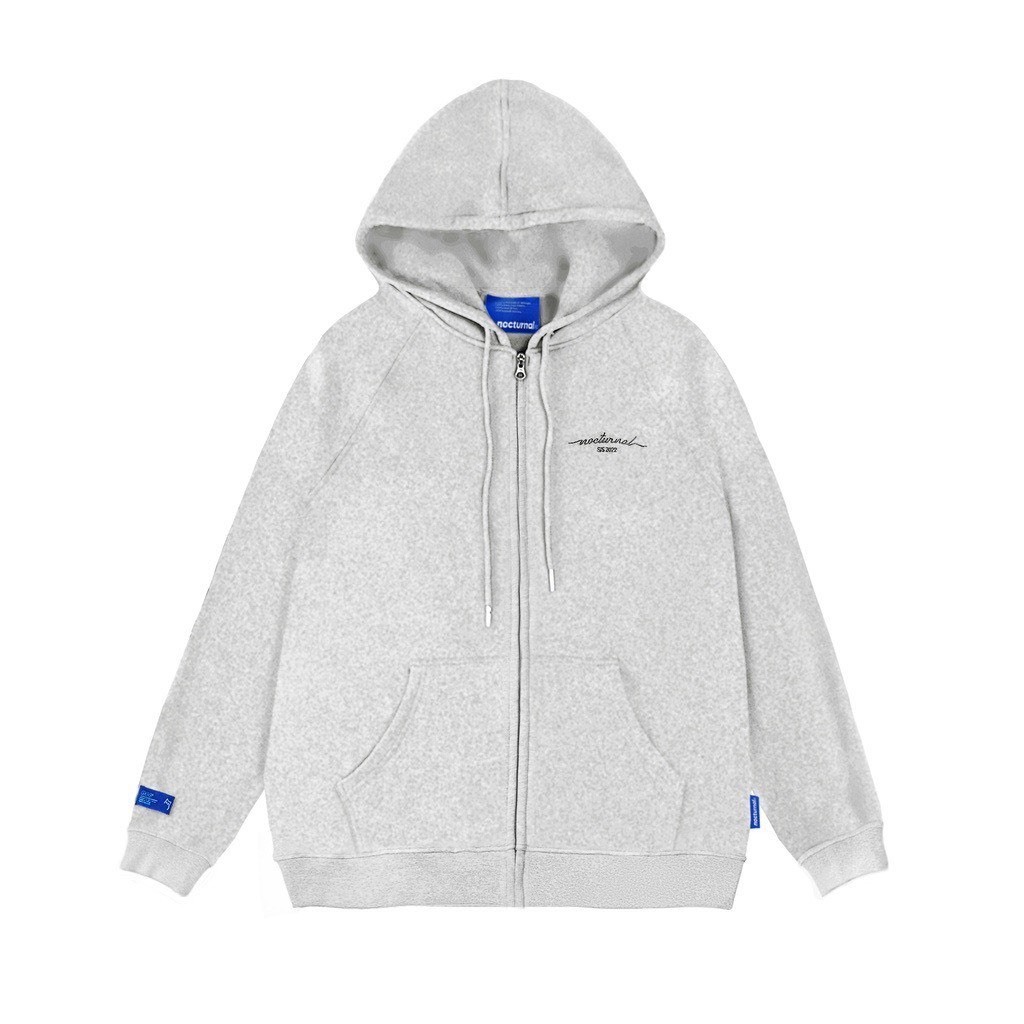 Áo Hoodie Zip Signature Basic Nỉ bông Cotton 100% Unisex Local Brand