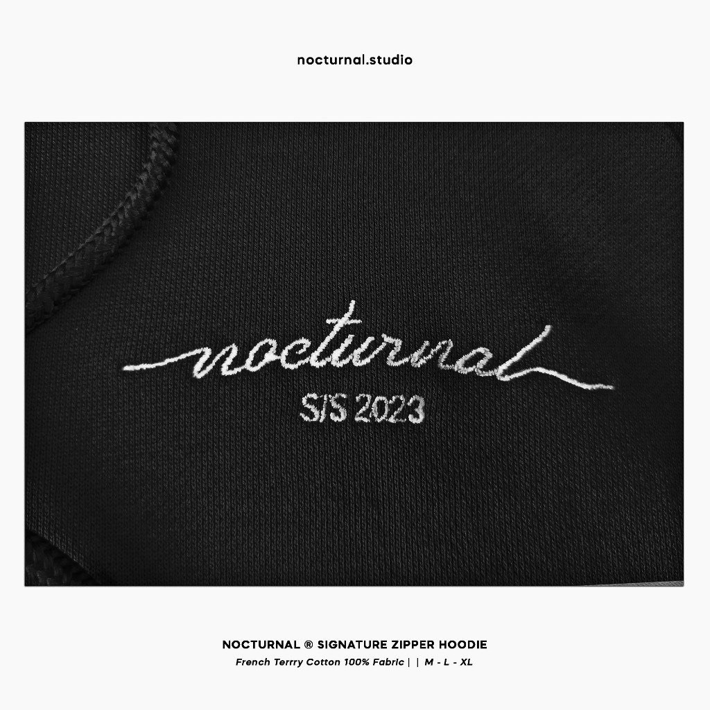 Áo Hoodie Zip Signature Basic Nỉ bông Cotton 100% Unisex Local Brand