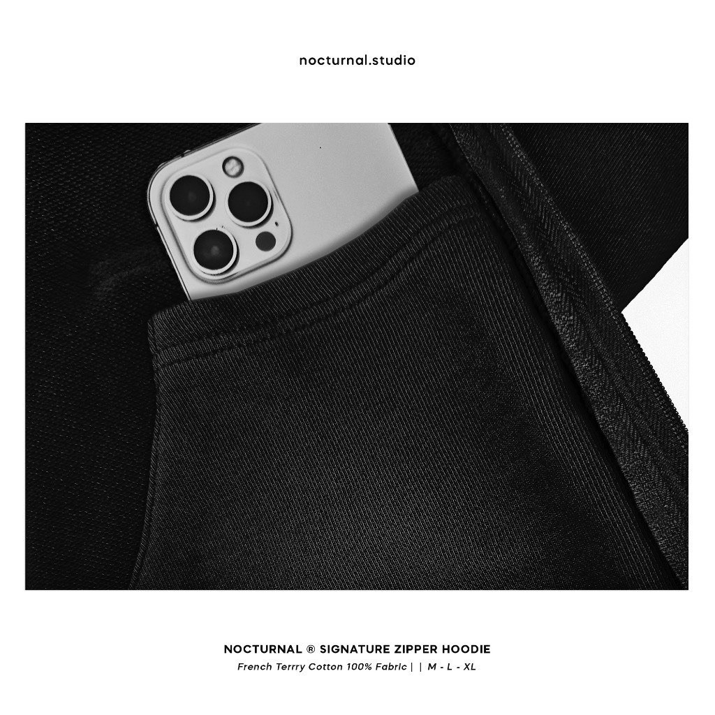 Áo Hoodie Zip Signature Basic Nỉ bông Cotton 100% Unisex Local Brand