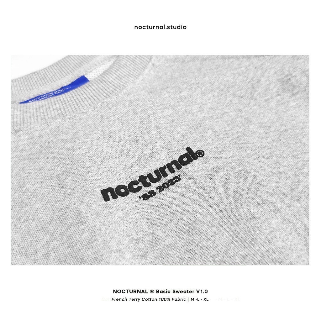Áo Sweater Basic Sweater V1.0 Nỉ bông Cotton 100% Unisex Local Brand