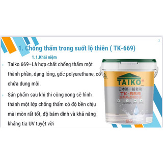 Keo chống thấm taiko pu95